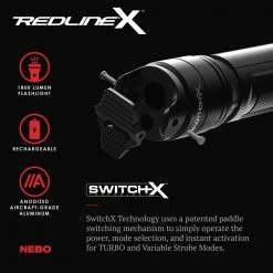 Nebo Redline X Rechargeable 1800 Lumen Flashlight 9 Nebo Redline X Rechargeable 1800 Lumen Flashlight