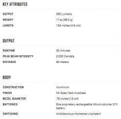 SureFire XSC-A Micro-Compact Handgun Light For Glock 43X & 48 Railed Models Weapon Lights