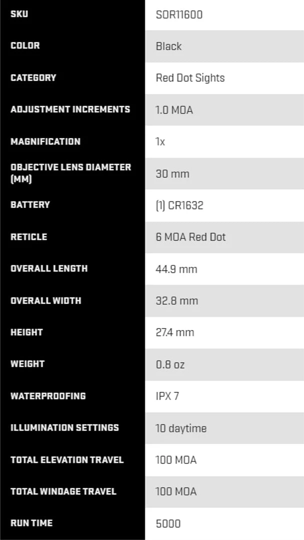 Outdoor Recreation Sig Sauer SOR11600 ROMEO1 Reflex Sight Scope, Red Dot 7 Outdoor Recreation Sig Sauer SOR11600 ROMEO1 Reflex Sight Scope, Red Dot
