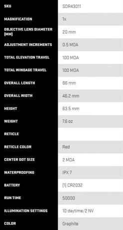 SIG SAUER Romeo4H Closed Red Dot Sight, SOR43011 7 SIG SAUER Romeo4H Closed Red Dot Sight, SOR43011
