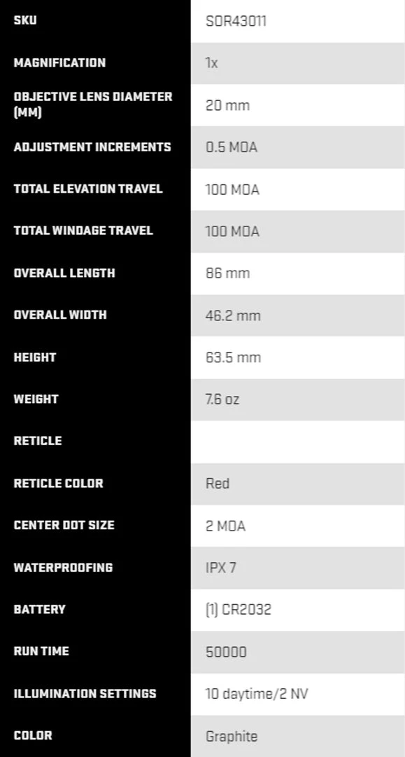 SIG SAUER Romeo4H Closed Red Dot Sight, SOR43011 4 SIG SAUER Romeo4H Closed Red Dot Sight, SOR43011