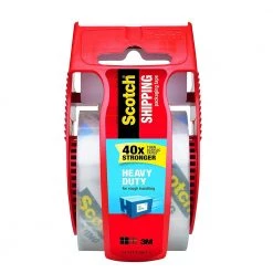 Outdoor Recreation Scotch Heavy Duty Shipping Packaging Tape Clear Rolls Dispenser Box - 6 Pack