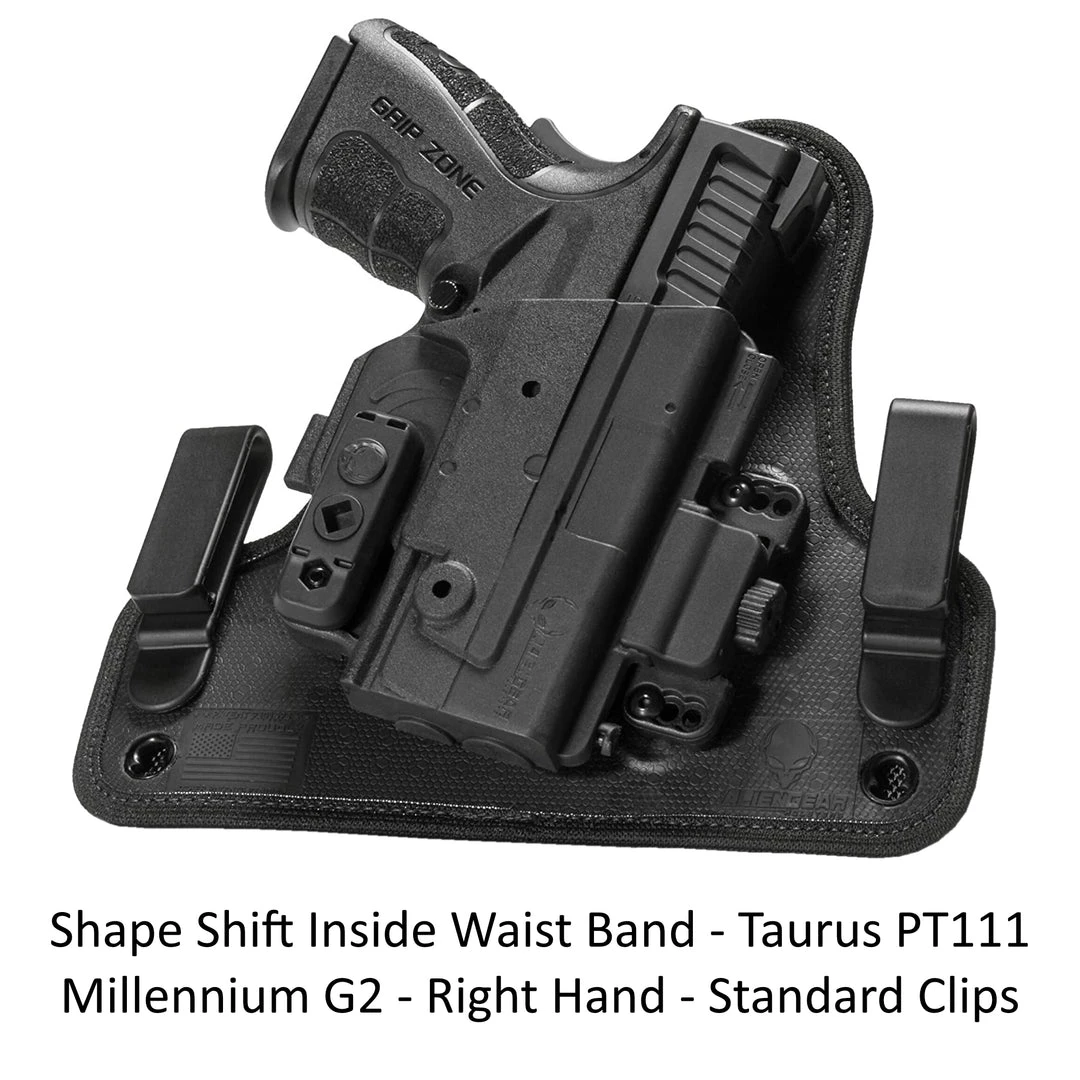 Alien Gear Holsters Shape Shift Inside Waist Band Taurus PT111 Millennium G2 -RH Shooting 1 Alien Gear Holsters Shape Shift Inside Waist Band Taurus PT111 Millennium G2 -RH Shooting