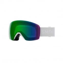 Smith Optics SMITH Skyline Snow Goggles White Vapor With ChromaPop Everyday Green Mirror Eyewear