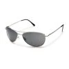 Eyewear Suncloud Patrol Medium Fit Sunglasses Silver Frame With Polar Gray Lens