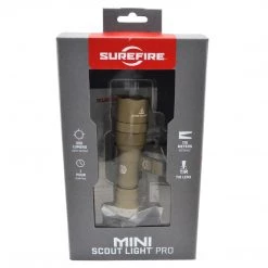 SureFire Mini Scoutlight Pro Tactical Light 500 Lumen Compact LED 340C - Tan Outdoor Recreation