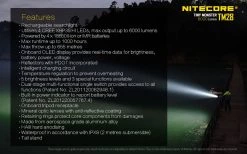 Flashlights Nitecore TM28 LED Rechargeable Flashlight