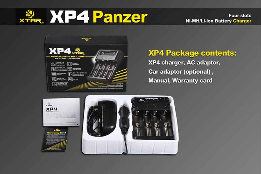 Xtar XP4 Panzer Ni-MH/Li-ion Battery Charger Outdoor Recreation 7 Xtar XP4 Panzer Ni-MH/Li-ion Battery Charger Outdoor Recreation