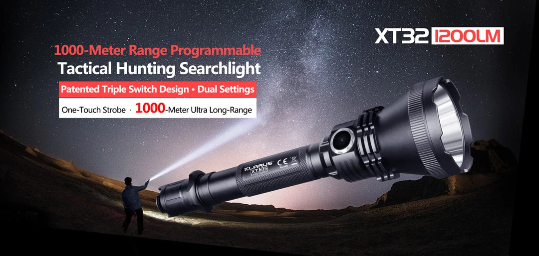 Klarus - XT32 Hunting LED Flashlight 1200LM Torch 4 Klarus - XT32 Hunting LED Flashlight 1200LM Torch