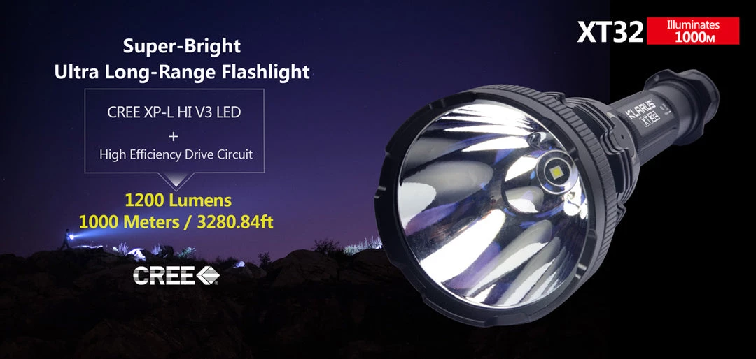 Klarus - XT32 Hunting LED Flashlight 1200LM Torch 5 Klarus - XT32 Hunting LED Flashlight 1200LM Torch