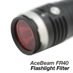 AceBeam FR40 Red Filter / Diffuser Lens For Acebeam L30 & K30 Flashlights Outdoor Recreation