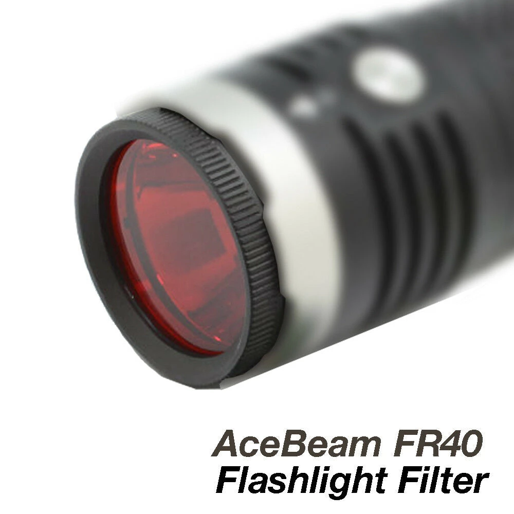 AceBeam FR40 Red Filter / Diffuser Lens For Acebeam L30 & K30 Flashlights Outdoor Recreation 2 AceBeam FR40 Red Filter / Diffuser Lens For Acebeam L30 & K30 Flashlights Outdoor Recreation