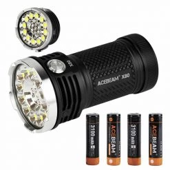 Acebeam X80 12*CREE XHP50.2 Led 25000 Lumens Rescue Searching Led Flashlight Flashlights