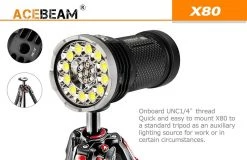 Acebeam X80 12*CREE XHP50.2 Led 25000 Lumens Rescue Searching Led Flashlight Flashlights