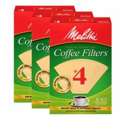 Small Kitchen Appliances Melitta #4 Cone Coffee Filters, 300 Ct.