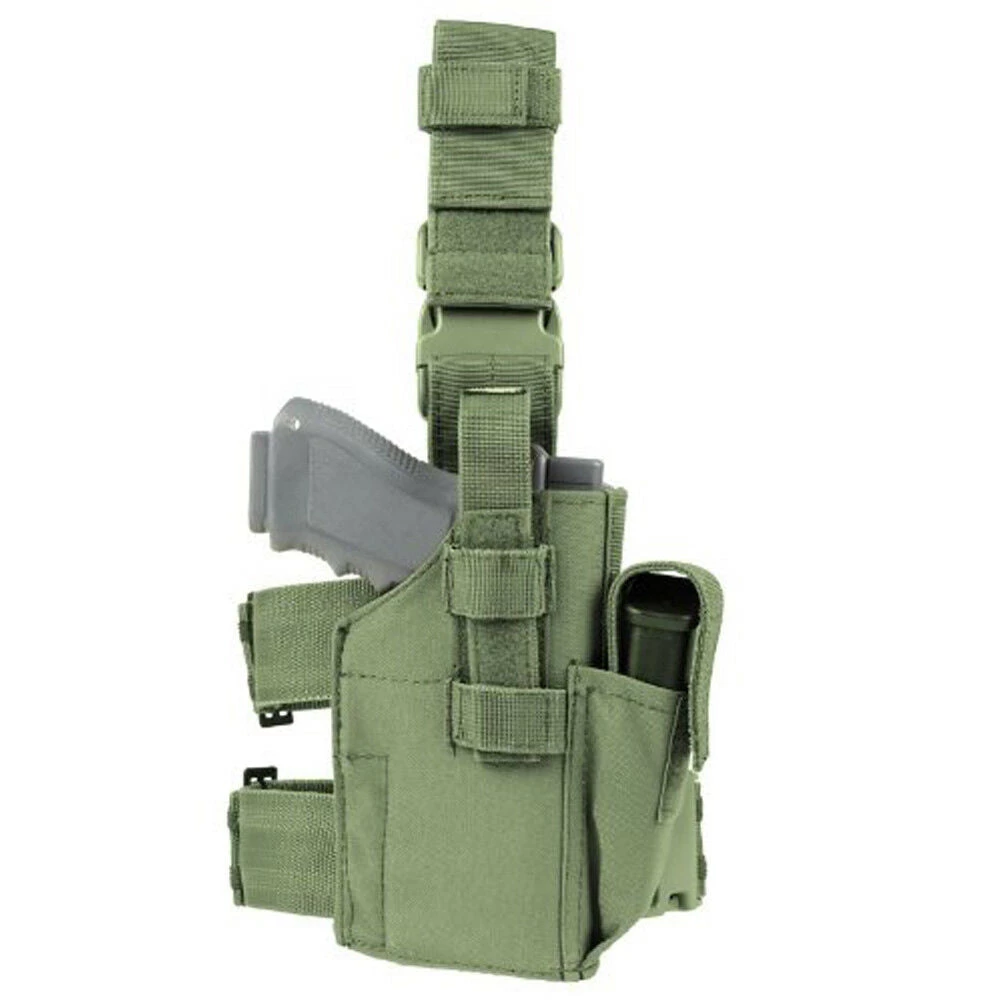 Condor - OLIVE Tactical Nylon Drop Leg Pistol Holster - TLH 1 Condor - OLIVE Tactical Nylon Drop Leg Pistol Holster - TLH