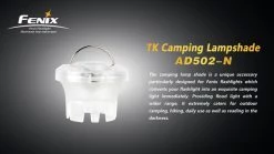 Accessories Fenix TK Series Camping Lampshade AD502 For TK & TA Series 7 Accessories Fenix TK Series Camping Lampshade AD502 For TK & TA Series