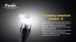 Accessories Fenix TK Series Camping Lampshade AD502 For TK & TA Series 6 Accessories Fenix TK Series Camping Lampshade AD502 For TK & TA Series