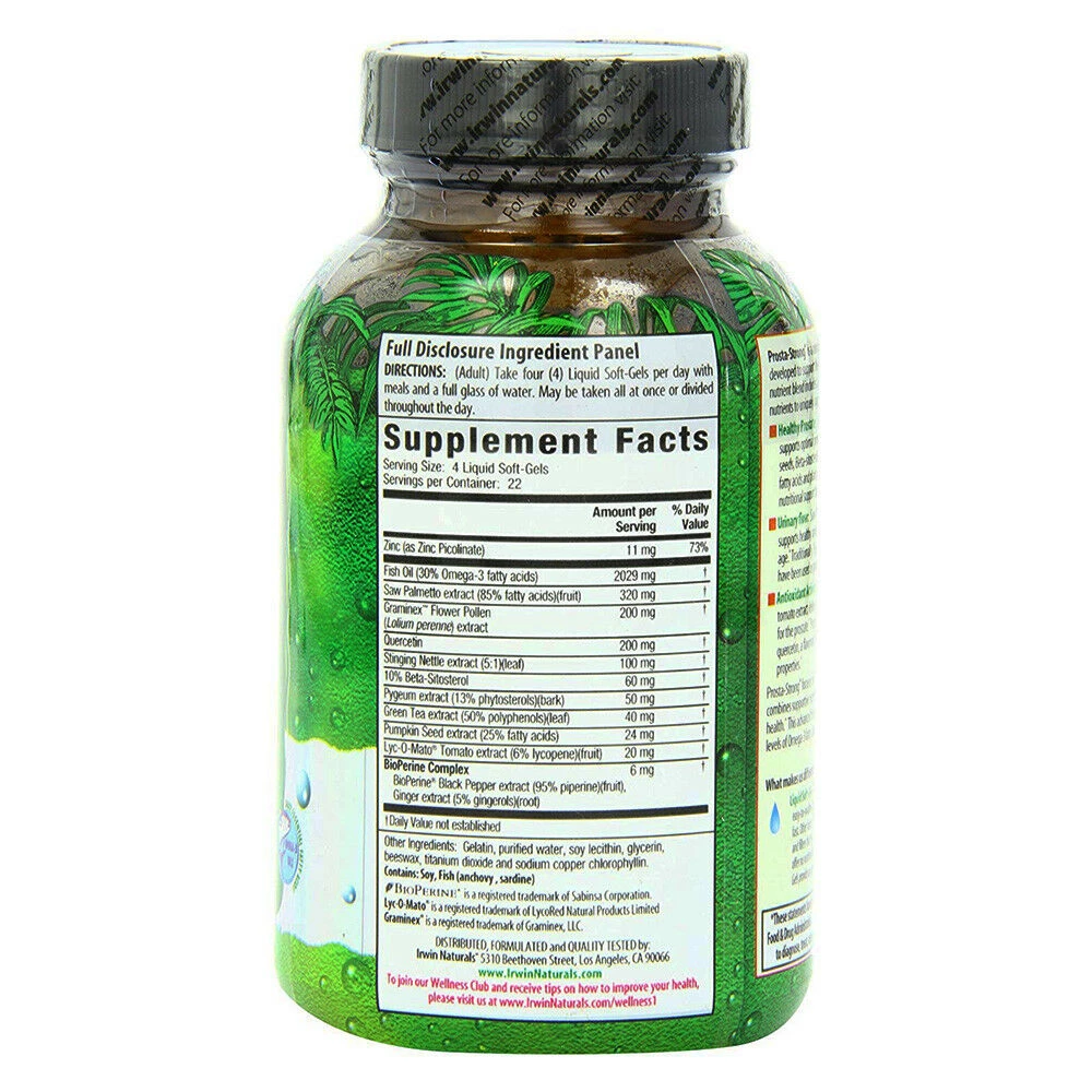 Irwin Naturals Prosta-Strong Healthy Prostate & Urinary Flow, 90.0 CT Outdoor Recreation 2 Irwin Naturals Prosta-Strong Healthy Prostate & Urinary Flow, 90.0 CT Outdoor Recreation