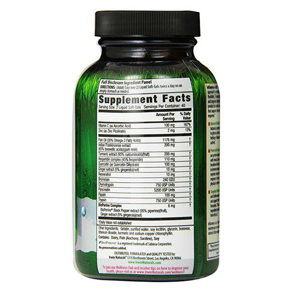 Outdoor Recreation Irwin Naturals Inflamma-Less, 80 Ct 2 Outdoor Recreation Irwin Naturals Inflamma-Less, 80 Ct