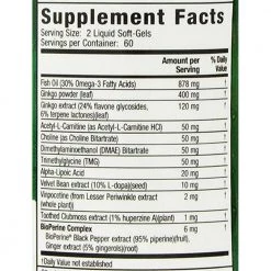 Irwin Naturals Ginkgo Smart Maximum Focus & Memory 120 Liquid Soft Gel