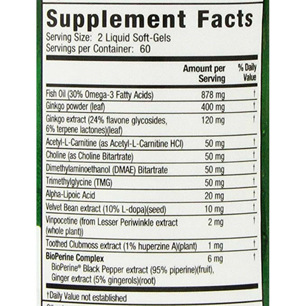 Irwin Naturals Ginkgo Smart Maximum Focus & Memory 120 Liquid Soft Gel 2 Irwin Naturals Ginkgo Smart Maximum Focus & Memory 120 Liquid Soft Gel
