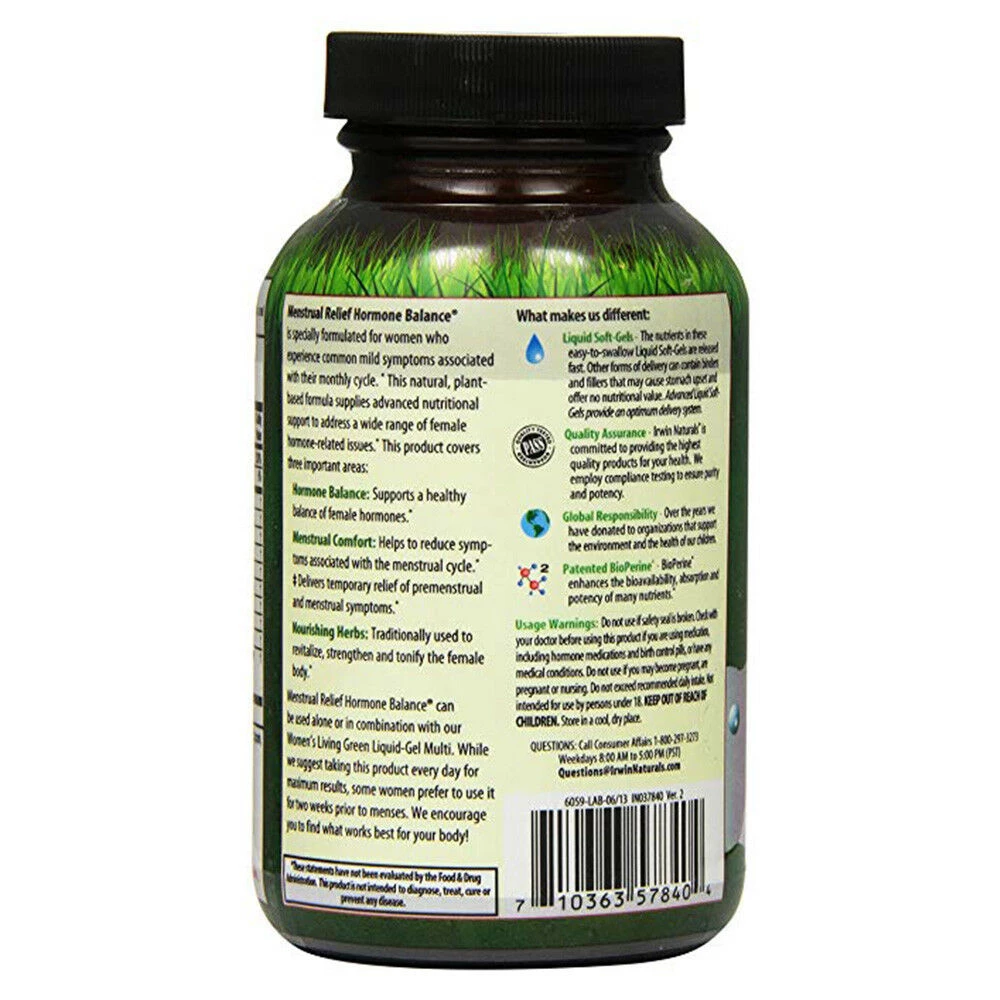 Irwin Naturals Menstrual Relief Hormone Balance, 84 Ct 3 Irwin Naturals Menstrual Relief Hormone Balance, 84 Ct