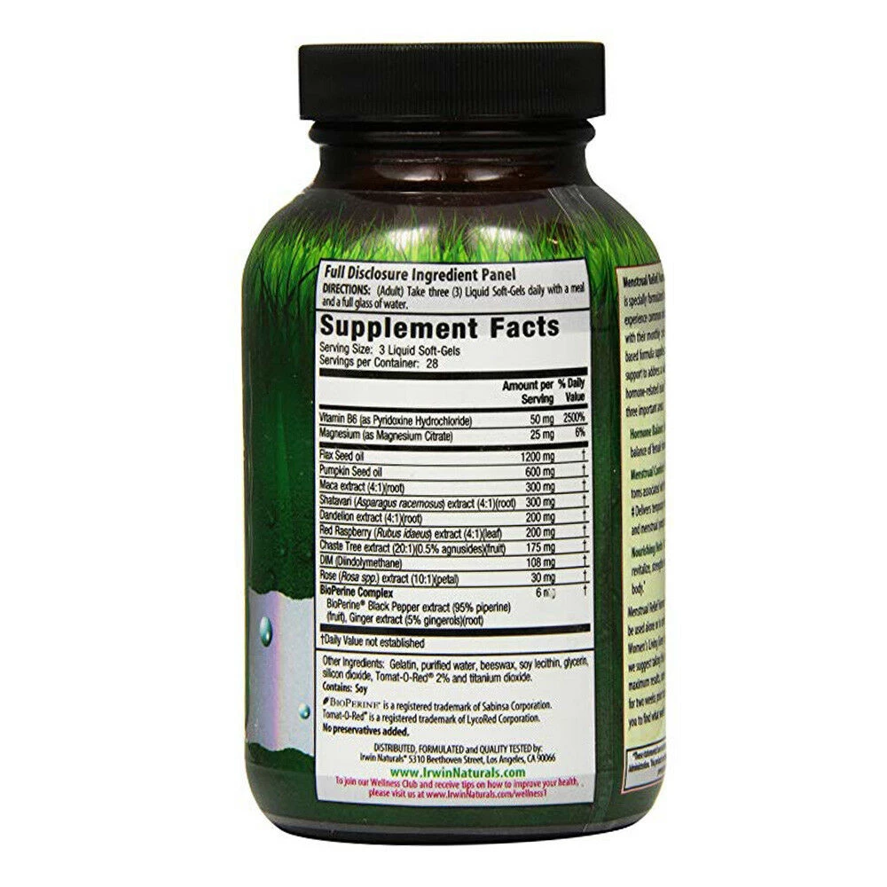 Irwin Naturals Menstrual Relief Hormone Balance, 84 Ct 2 Irwin Naturals Menstrual Relief Hormone Balance, 84 Ct