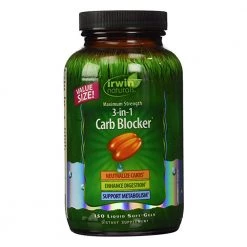 Outdoor Recreation Irwin Naturals 3 In 1 Carb Blocker Appetite Control Metabolism Support 150 Liquid Softgels