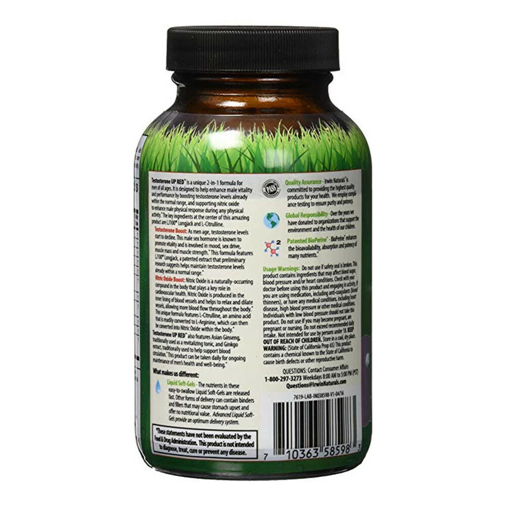 Outdoor Recreation Irwin Naturals Testosterone UP RED™ 60ct 2 Outdoor Recreation Irwin Naturals Testosterone UP RED™ 60ct