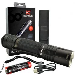 Outdoor Recreation Klarus 360X1 1800 Lumens Tactical Rechargeable Flashlight 360 Degree Dual Switch