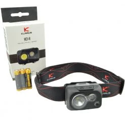 Outdoor Recreation Klarus HC1-R 300 Lumen Waterproof Headlamp Lightweight 3 LEDs White & Red Light