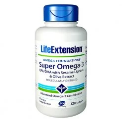Health Supplements Life Extension Omega Foundations Super Omega-3 Softgels, 120 Ct