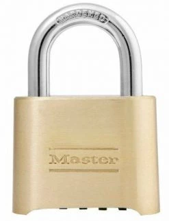 Master Lock Padlock 175D - 4 Digit Re-settable Combination Padlock