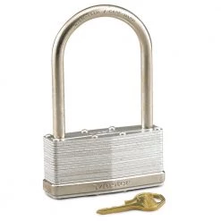 Outdoor Recreation Master Lock 3-1/4in (83mm) Wide Laminated Steel Pin Tumbler Padlock ML101