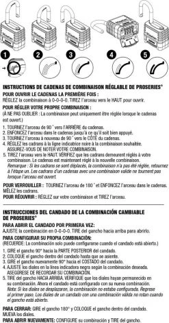 Master Lock 1177D Shrouded Brass ProSeries Resettable Combination Padlock