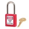 Master Lock 410RED Red Zenex Thermoplastic Safety Lockout Padlock Outdoor Recreation