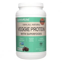 MRM Veggie Protein Powder With Superfoods, Vegan & Non-GMO Chocolate 40.2 Oz Health Supplements
