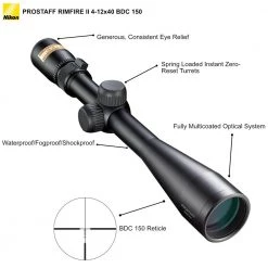 Nikon Rimfire 4-12x40 Scope Matte Black