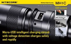 NiteCore MH1C 550 Lumen CREE XM-L U2 LED Flashlight 13 NiteCore MH1C 550 Lumen CREE XM-L U2 LED Flashlight