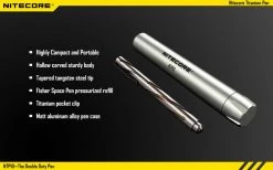 Nitecore NTP10 Titanium Self Defense Pen