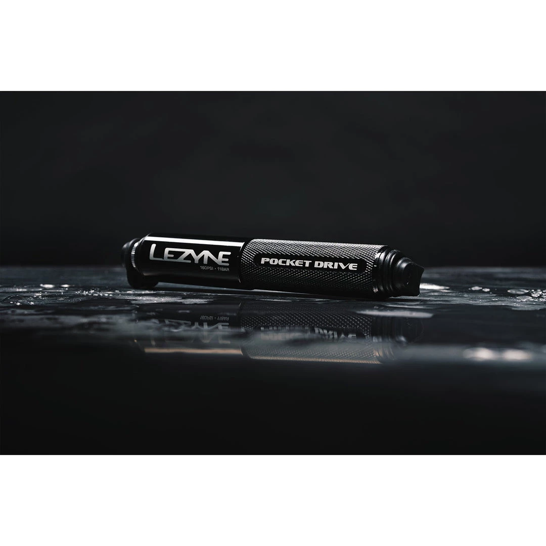Lezyne Pocket Drive HP Bicycle Hand Pump 160 PSI, Presta And Schrader Valve 4 Lezyne Pocket Drive HP Bicycle Hand Pump 160 PSI, Presta And Schrader Valve