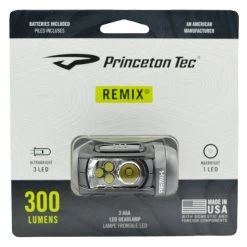 Princeton Tec Remix Headlamp 300 Lm W/ 3 White LEDs - RMX300-BK Outdoor Recreation