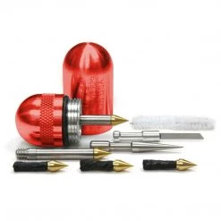 Dynaplug Micro PRO Pill Bike Tubeless Tire Puncture Repair-1 KiT With 10 Pieces, Red Outdoor Recreation