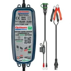 Outdoor Recreation Tecmate OptiMate Lithium 4S 0.8A, 8-Step Battery Charger & Maintainer, TM-471