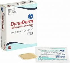 LightJunction Dynarex DynaDerm Hydrocolloid Dressing, Thin 2 X 2 Inch, Pack Of 20 Outdoor Recreation