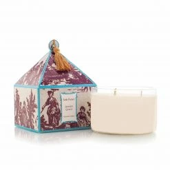 Seda France Japanese Quince Classic Toile Three-Wick Candle Outdoor Recreation
