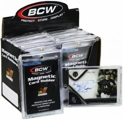 Outdoor Recreation BCW Magnetic Card Holder, 130 PT, Holds Cards 2.5" X 3.5", 14 Card Holders