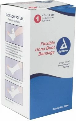 Dynarex Unna Boot Bandages 4" X 10 Yds (Pack Of 12) Outdoor Recreation