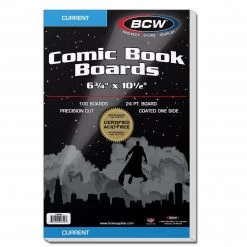BCW Current Comic Book Boards 6-3/4" X 10-1/2", 24 Pt, 100 Boards Outdoor Recreation